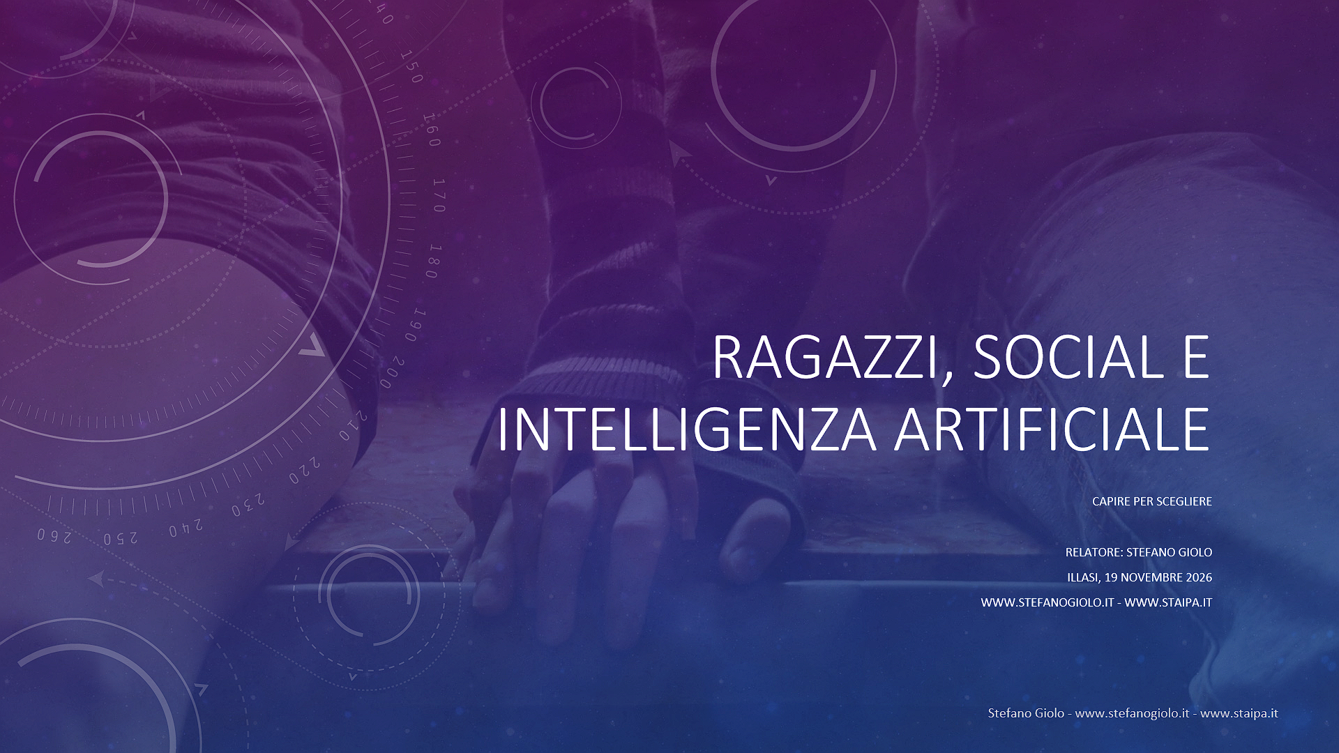 Ragazzi, Social e Intelligenza Artificiale, Capire per Scegliere